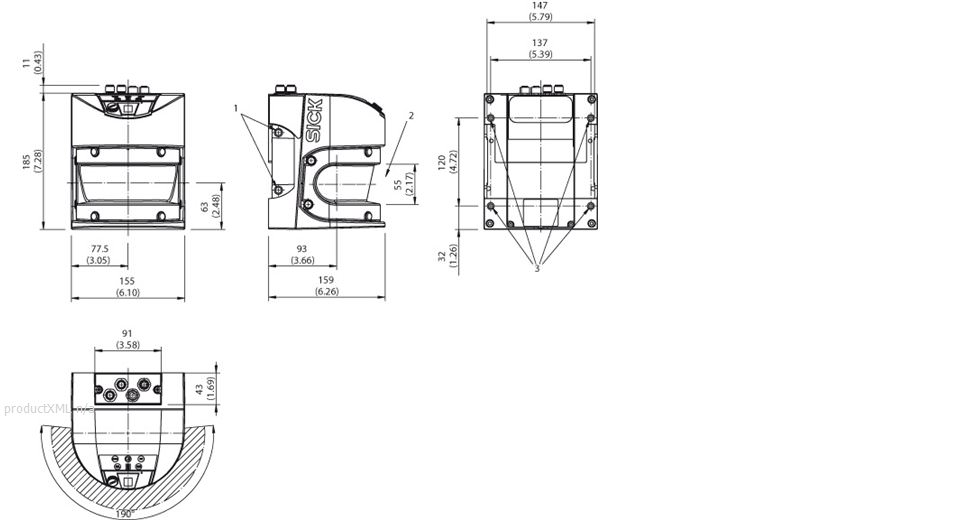 System components - LMS511-10100S02 - 1057618