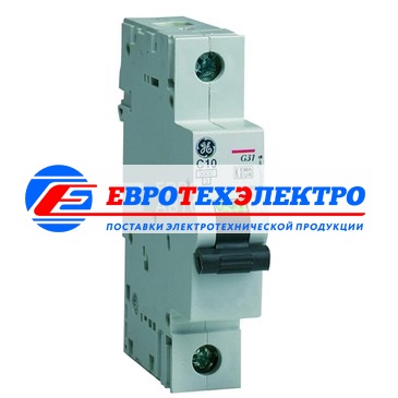 GE 674450 G31B32 Модульный автоматический выключатель Серия G30 Redline, макс. откл. способность 3000А (МЭК 898), 1P/ 1мод.(18мм), характеристика откл. В (3 - 5 крат. I ном.), Iн=32А, U= 240В АС