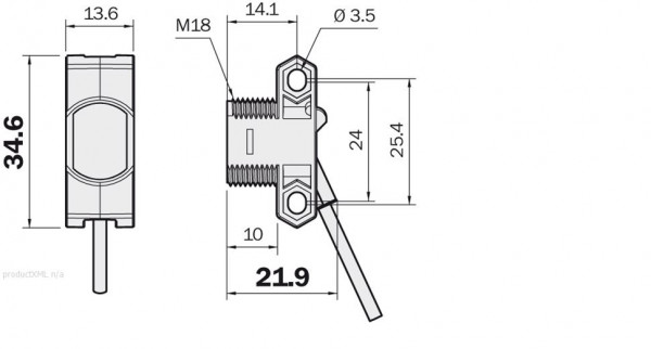 Z2, Photoelectric proximity sensor, energetic - ZT2-P4215 - 1045412