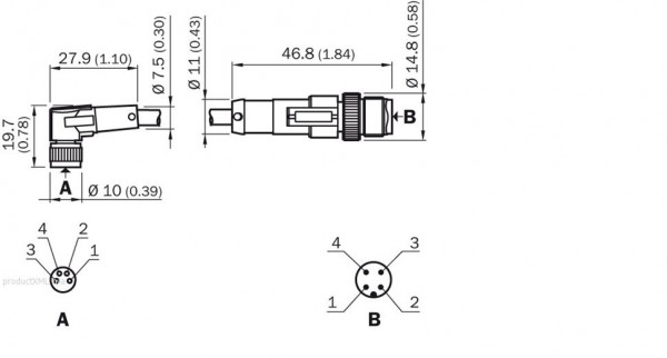 Plug connectors and cables / Connection cable (male connector-female connector) - DSL-8204-B05MC - 6039182