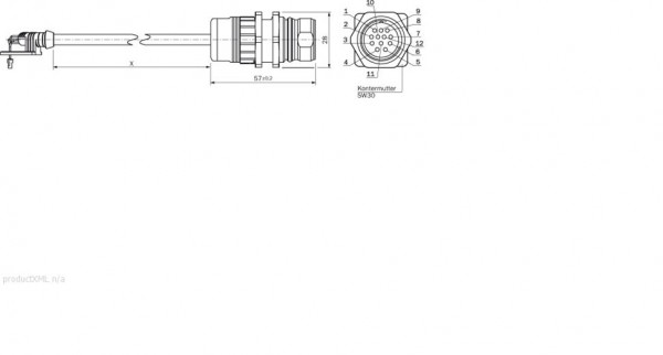 Plug connectors and cables / Connection cable (male connector-female connector) - STL-2312-G01MAA3 - 2061622