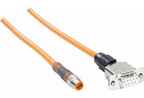 Plug connectors and cables / connection cables with female connector and male connector - DSL-8D04G10M025KM1 - 2027649