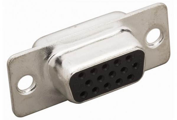 Plug connectors and cables / Female connector (ready to assemble) - D-Sub plug connection inlay - 6010019