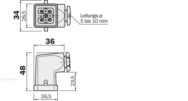 Plug connectors and cables / Female connector (ready to assemble) - DOS-2707-W - 2007901