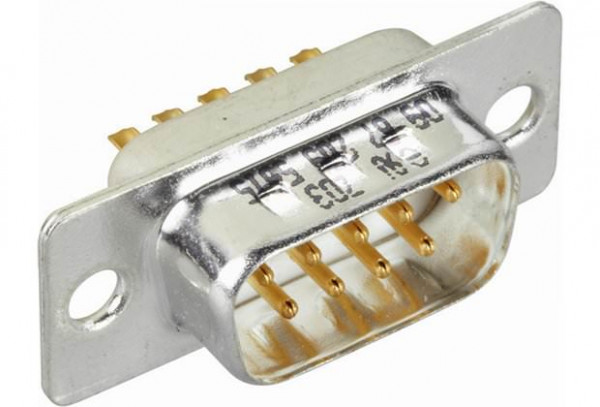 Plug connectors and cables / Male connectors (ready to assemble) - D-Sub plug connection inlay - 6007336