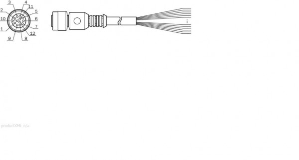 Plug connectors and cables / Connecting cable (female connector-open) - Connecting cable (female connector-open) - 6042737