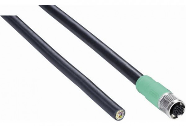 Plug connectors and cables / Connecting cable (female connector-open) - Connecting cable M12 (female connector-open) - 6048817