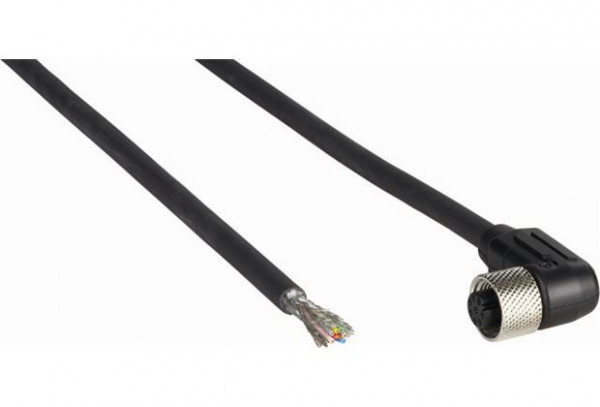Plug connectors and cables, Connecting cable (female connector-open) - DOL-1208-W02MAS01 - 6029224