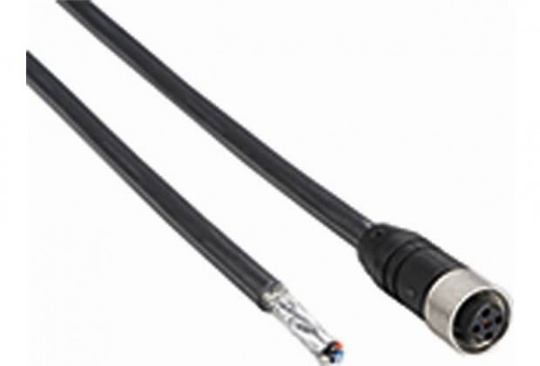 Plug connectors and cables / Connecting cable (female connector-open) - DOL-1208-G05MF - 6020664