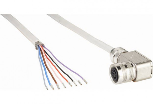 Plug connectors and cables, Connecting cable (female connector-open) - DOL-1608-W05MA - 2026743