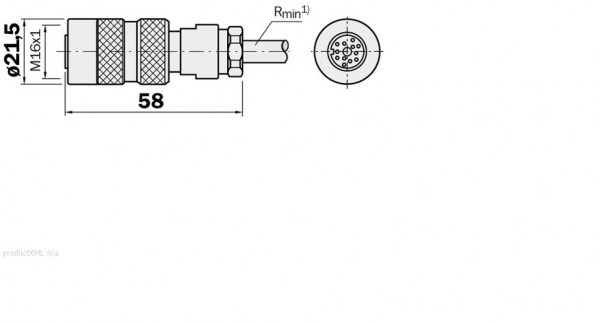 Plug connectors and cables, Connecting cable (female connector-open) - DOL-1612-5M-2 - 2013353