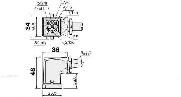 Plug connectors and cables, Connecting cable (female connector-open) - DOL-2706-02M - 2006545
