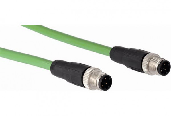 Plug connectors and cables / Connection cables with male connector and male connector - SSL-1204-G02MZ90 - 6048241