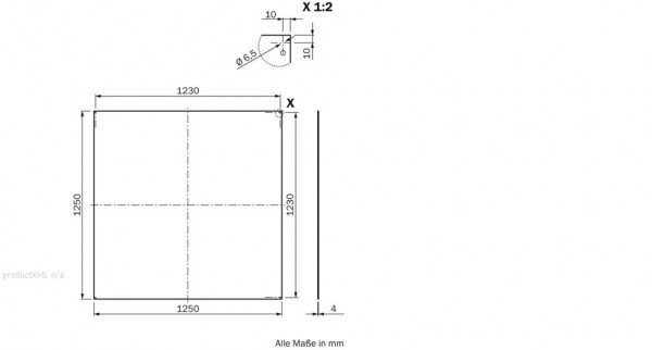 Reflector for distance sensors - PL1200DG - 1051679