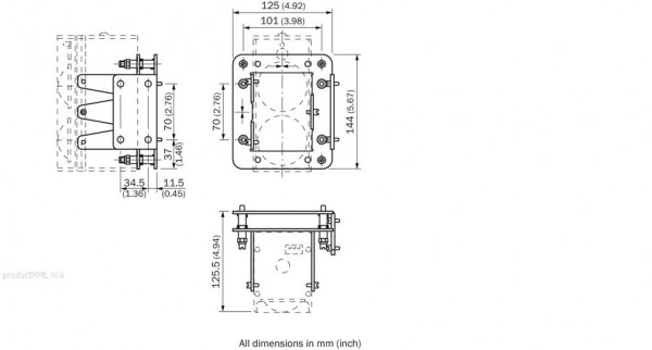 Terminal and alignment brackets / Alignment brackets - Three point bracket - 5306369
