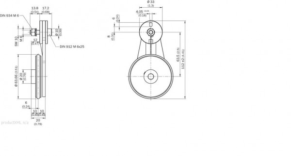 Other mounting accessories / Measuring wheels - BEF-MRS-08-2 - 2071953