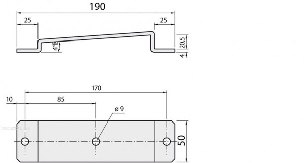 Mounting brackets and mounting plates / Mounting brackets - BEF-PL140L - 5308917