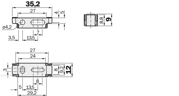 Mounting brackets and mounting plates / Mounting brackets - BEF-WLL160 - 5305400