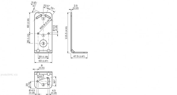 Mounting brackets and mounting plates / Mounting brackets - BEF-WN-DX35 - 2069592
