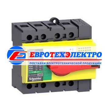 ВЫКЛЮЧАТЕЛЬ-РАЗЪЕД. INS63 3P КРАС.-ЖЕЛТ.