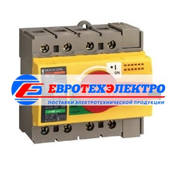ВЫКЛЮЧАТЕЛЬ-РАЗЪЕД. INS40 3P КРАС.-ЖЕЛТ.