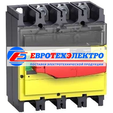 ВЫКЛЮЧАТЕЛЬ-РАЗЪЕД. INV500 3П КРАС.-ЖЕЛТ.