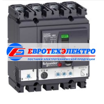 Schneider Electric 4П АВТОМ.ВЫКЛ. MIC2.2 250A NSX250HB1 (75кА при 690B) (арт.LV433545)