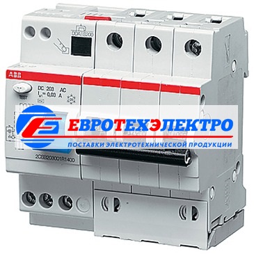 ABB Авт.диф.тока 5мод. DS203 M AC-B20/0,03 (2CSR273001R1205)