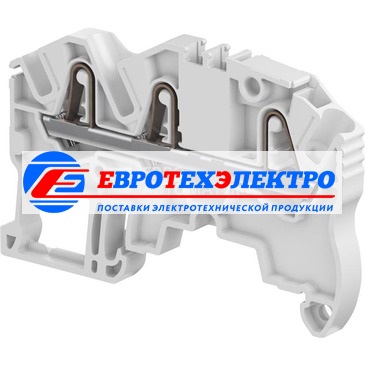 Клемма ABB втычная ZK2,5-3P серая, 2,5 мм.кв
