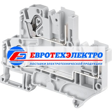 ABB Клемма втыч ZDP2,5-D2 2-ур, 2заж.+2раз.