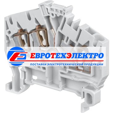 ABB Клемма пруж синяя D2,5/5.I.N.3L 2.5мм.кв