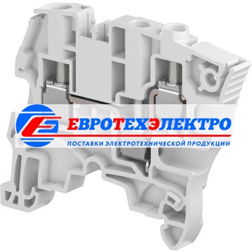 ABB Клемма винтовая ZS6-3S, серая - 6 мм.кв