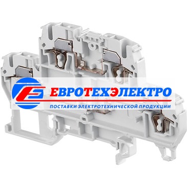ABB Клемма пруж серая D2,5/5.D2.L  2.5мм.кв.