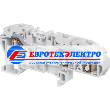 ABB Клемма D6/8.3L пруж.6мм.кв.,3 заж,сер