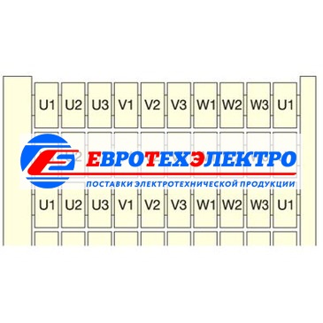 ABB Маркировка гориз.RC65 10X(61 A 70)