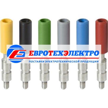 ABB Гнездо тестовое синее AJS9-4 BL  диаметр