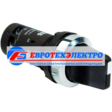 ABB Переключатель C2SS2-30B-10 2-х позиционный черный 1НО (90 градус ов) с фиксацией