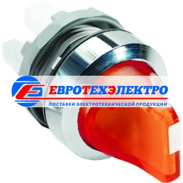 ABB Переключатель M2SS2-20R (короткая ручка) красный 2-х позиционный без подсветки (только корпус) 90# с фиксацией