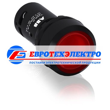 ABB Кнопка с подс. CP1-11R-01 кр. 24В AC/DC