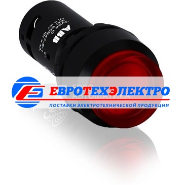 ABB Кнопка с подс. CP3-11R-01 кр. 24В AC/DC