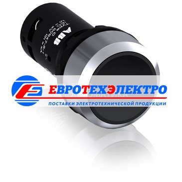 ABB Кнопка CP1-30B-11 черная б/фикс 1НО+1HЗ