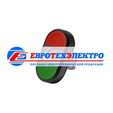 ABB Кнопка двойная MPD4-11C прозрач. линза