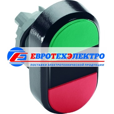 ABB Кнопка двойная MPD3-11B непрозр линза