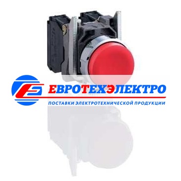 КНОПКА 22ММ КРАСНАЯ С ВОЗВРАТОМ XB4BL42