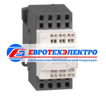 КОНТАКТОР D 4P (2НО+2НЗ), АС1 25 А, НО+НЗ, 24V DС, 2.4 ВТ, ОГРАН.ПЕР