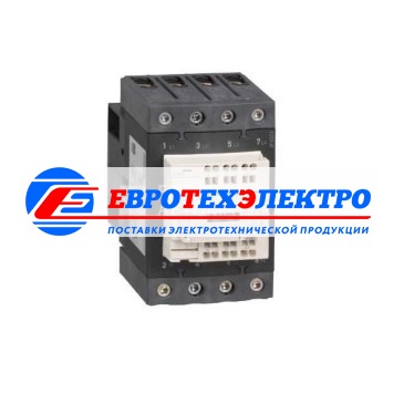4Р КОНТАКТОР EVERLINK AC1 415В 60 A ПРУЖИННЫЙ ЗАЖИМ, КАТУШКА УПР. 24В AC 50/60ГЦ