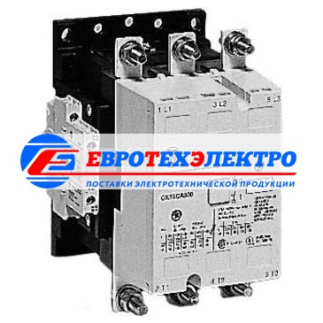GE 113125 CK75CE311U Трехполюсный контактор серии CK, 1НО+1НЗ вспом.контакт, номинальный ток 150A АС-3/ 250А АС-1, напряжение цепи управления 380-415В AC/DС, рабочее напряжение 1000В, напряжение изоляции 1000В