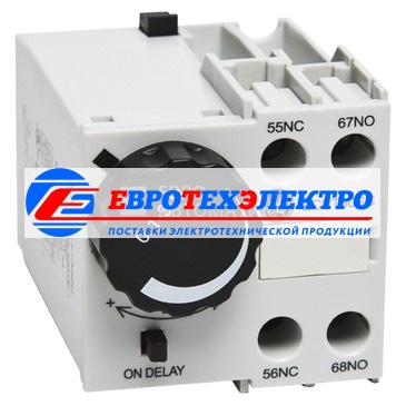 GE 268913 Пневматический таймер, 1НО+1НЗ, время 0,1-30с, с задержкой вкл.