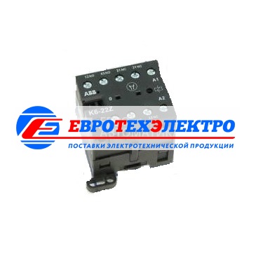 АВВ Миниконтактор KC6-22-Z 3A (400В AC3) катушка 24В DC (GJH1213001R0221)