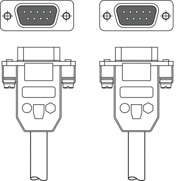 KB DSub-9P-3000 - Interconnection cable 50113396